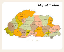 Bhutan map