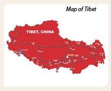 Tibet map